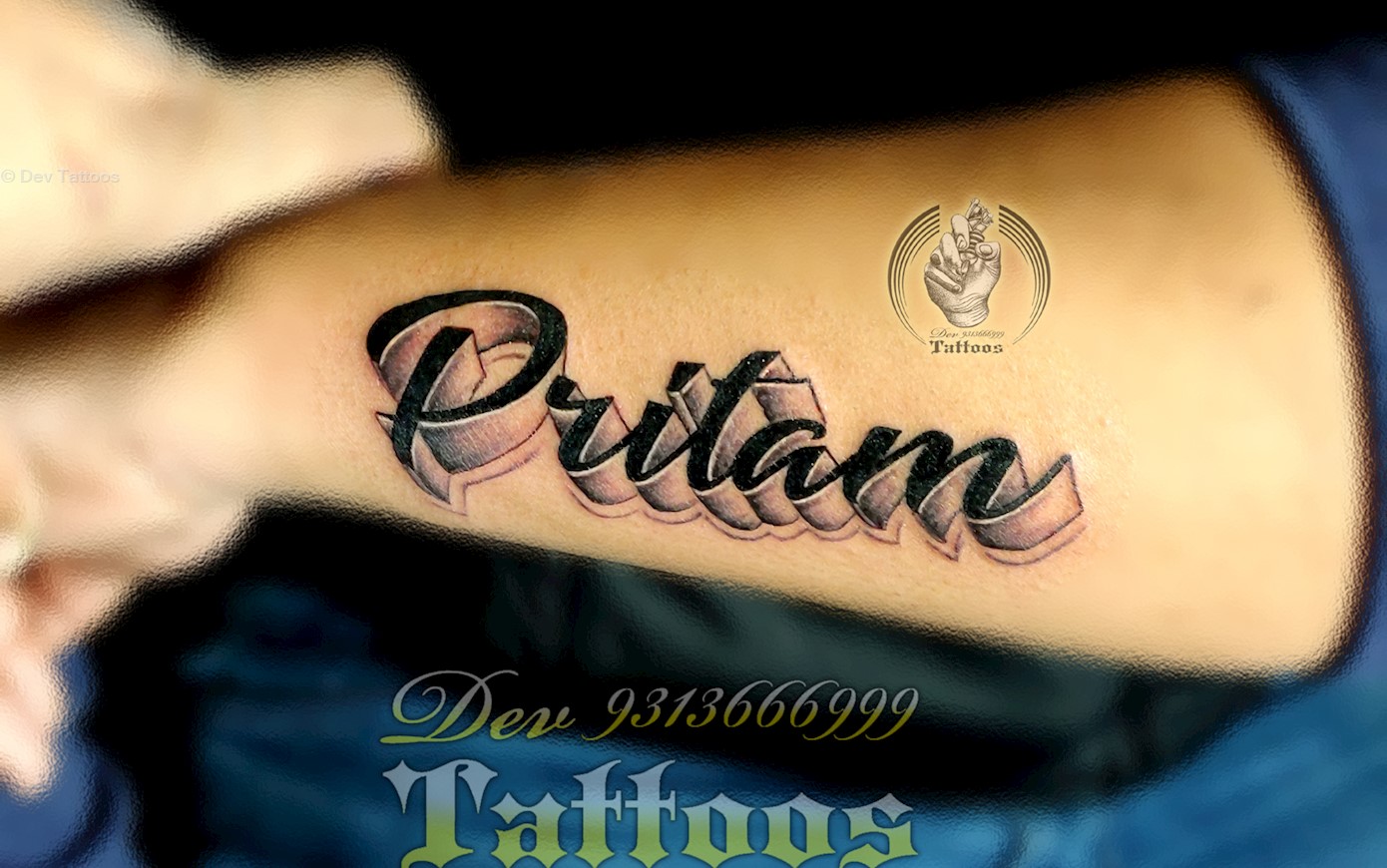 Priya Name Tattoo  Heart tattoos with names Small shoulder tattoos  Tattoos