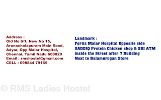 Rms Ladies Hostel In Adyar Chennai 600020 Sulekha Chennai