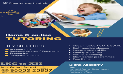 Disha Academy  in  Iyyappanthangal, Chennai - 600056