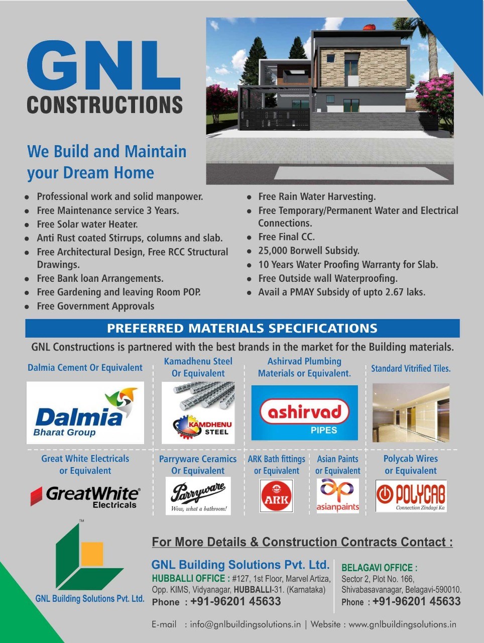 GNL Building Solutions Pvt. Ltd. in Dharwad Road, Hubli580021