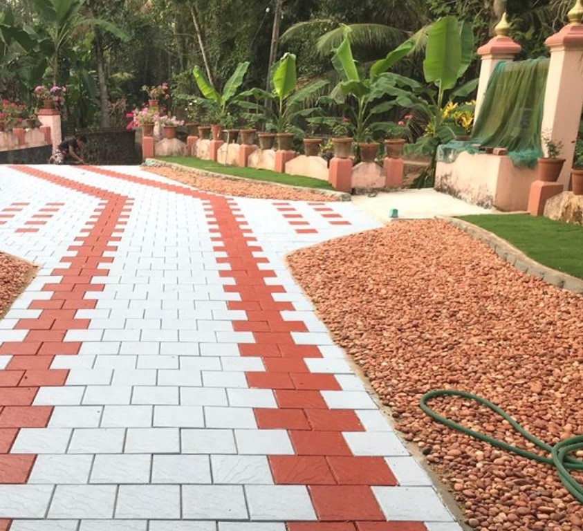 Interlocking paving tiles manufacturing in Kodungallur Shornur Road, Irinjalakuda680664