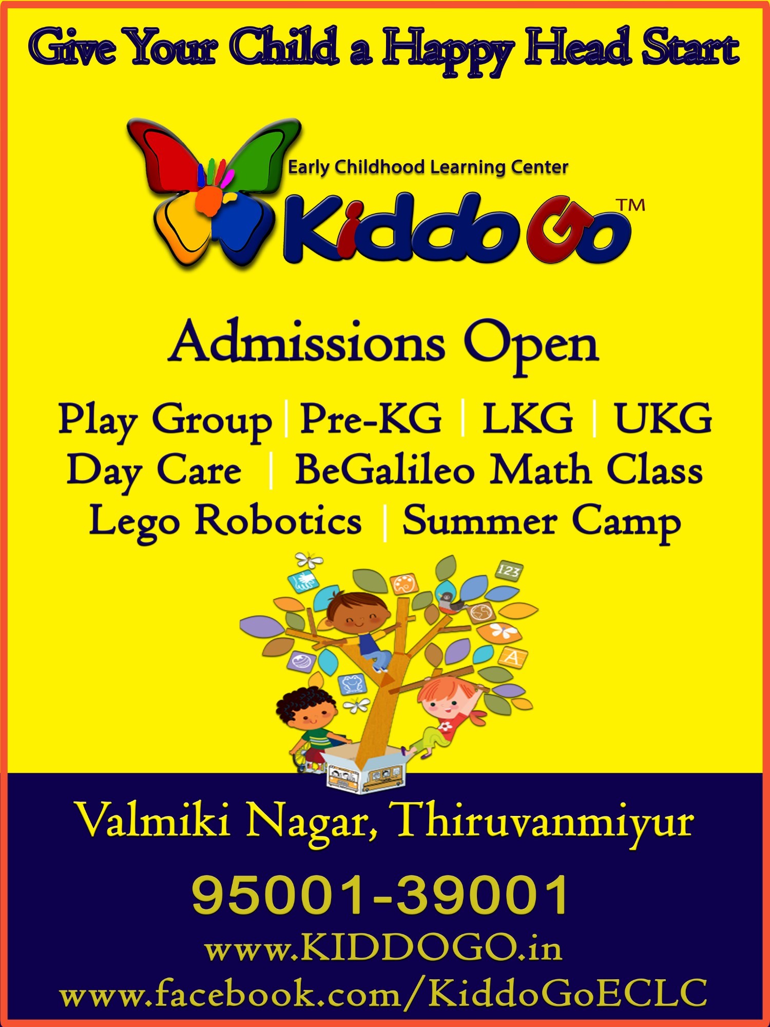 KiddoGo Early Childhood Learning Centre in Thiruvanmiyur, Chennai