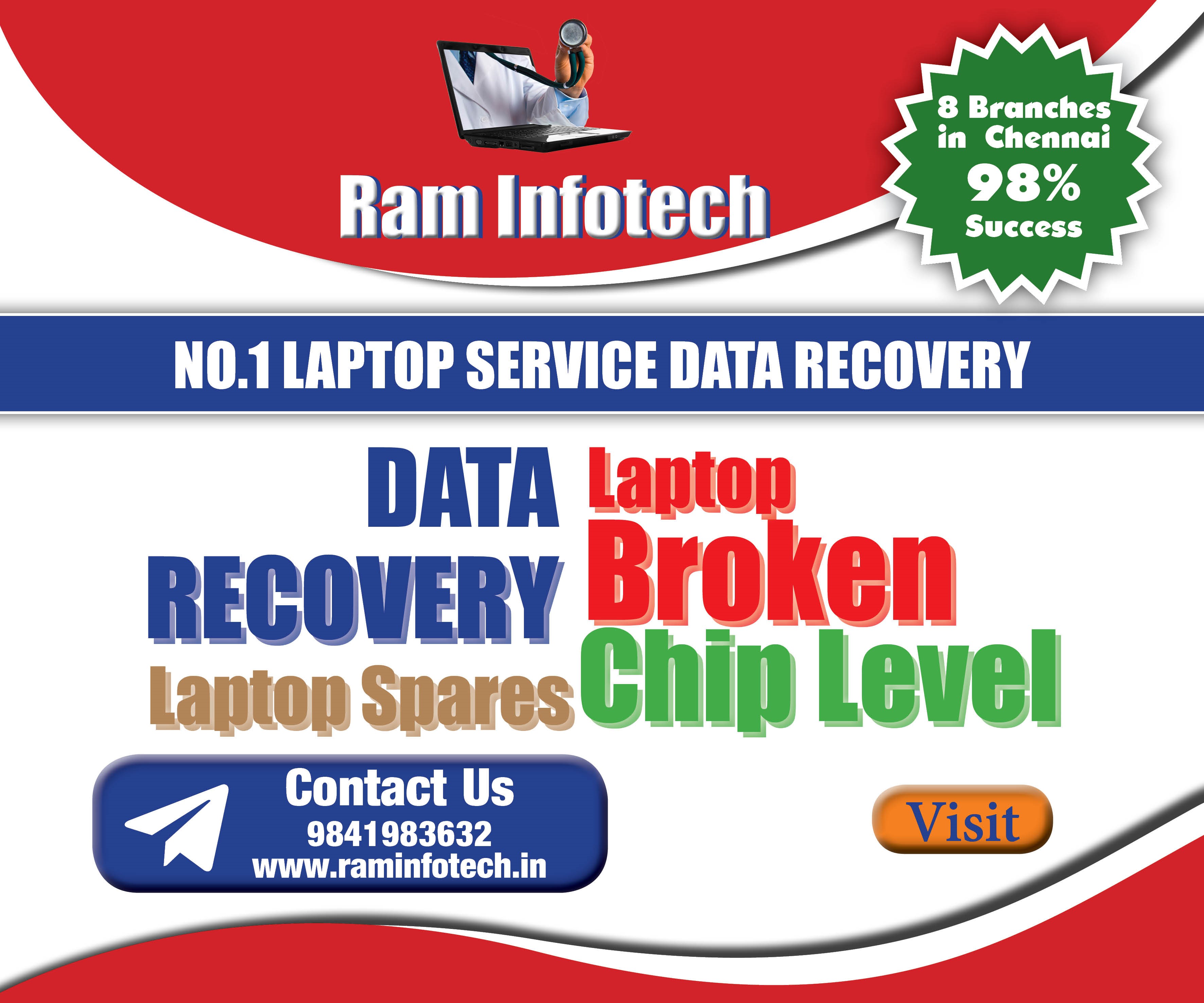 Ram Infotech Laptop Service & Data Recovery in Adyar, Chennai600020