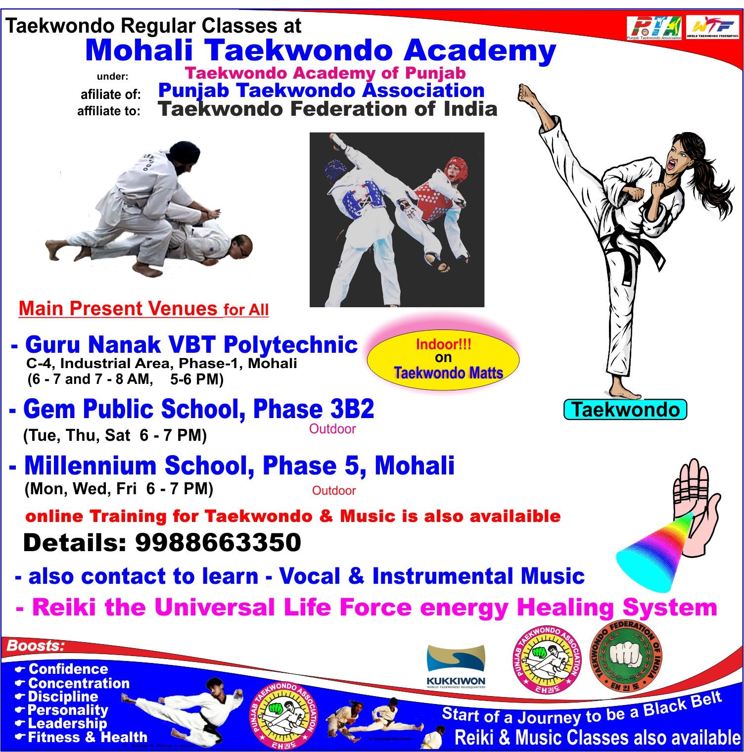Taekwondo Martial Art Training in Mohali, Chandigarh160055 Sulekha