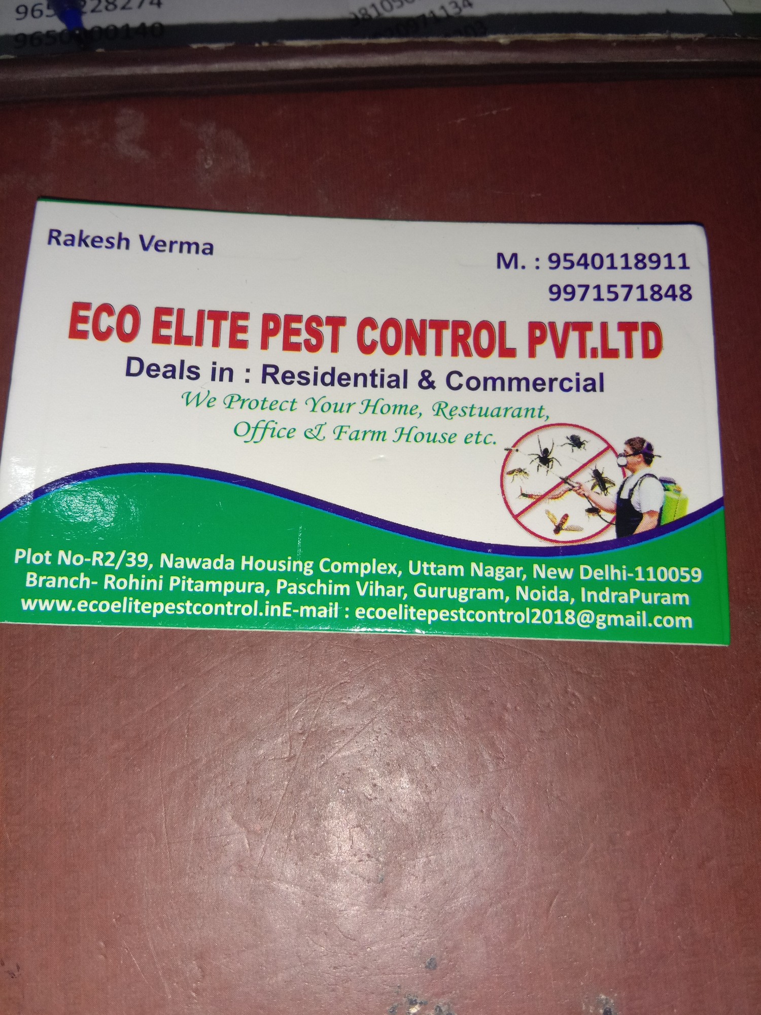 Eco Elite Pest Control Pvt. Ltd. in Uttam Nagar, Delhi110059 Sulekha