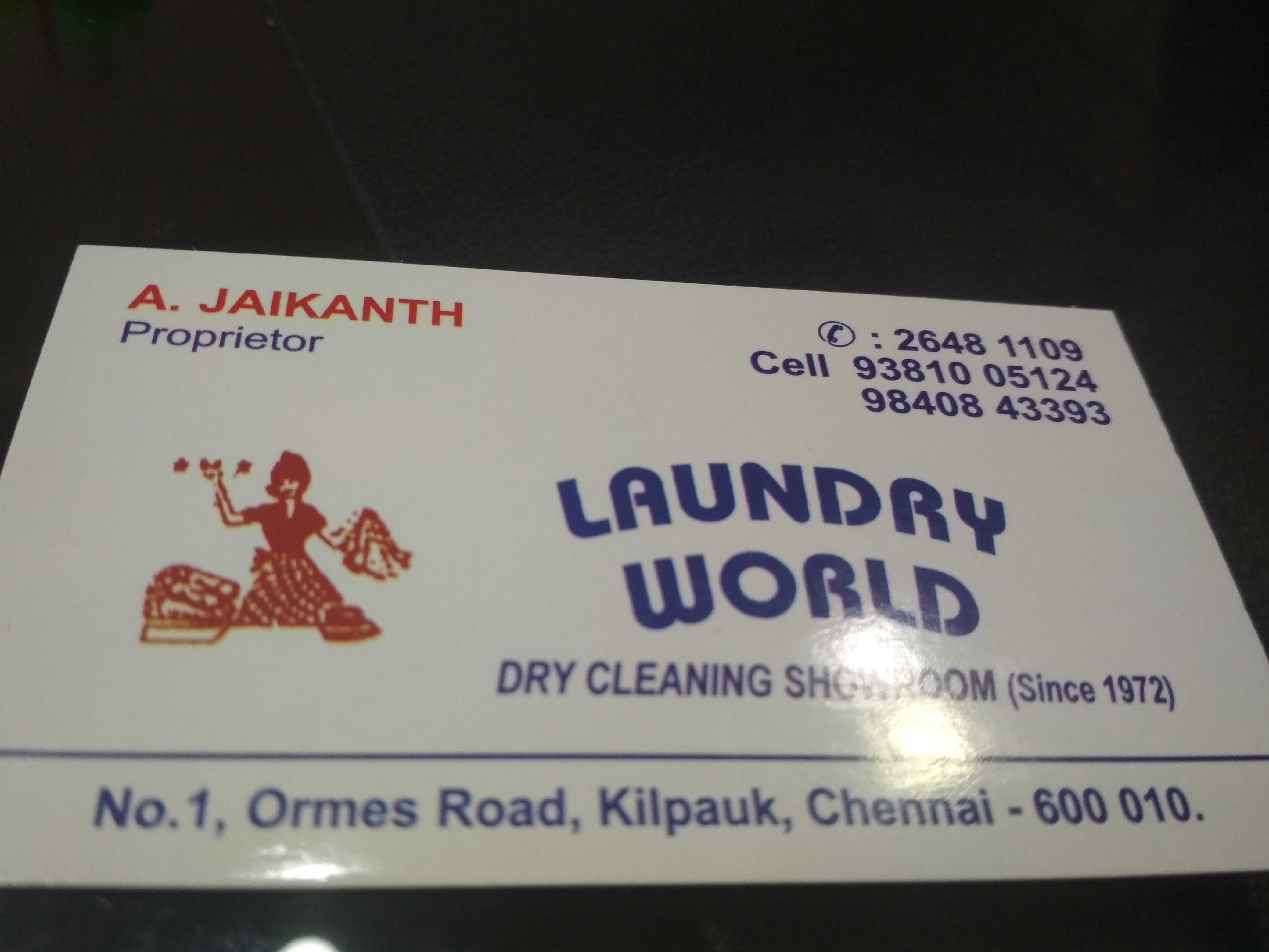 Laundry World in Kilpauk, Chennai600010 Sulekha Chennai