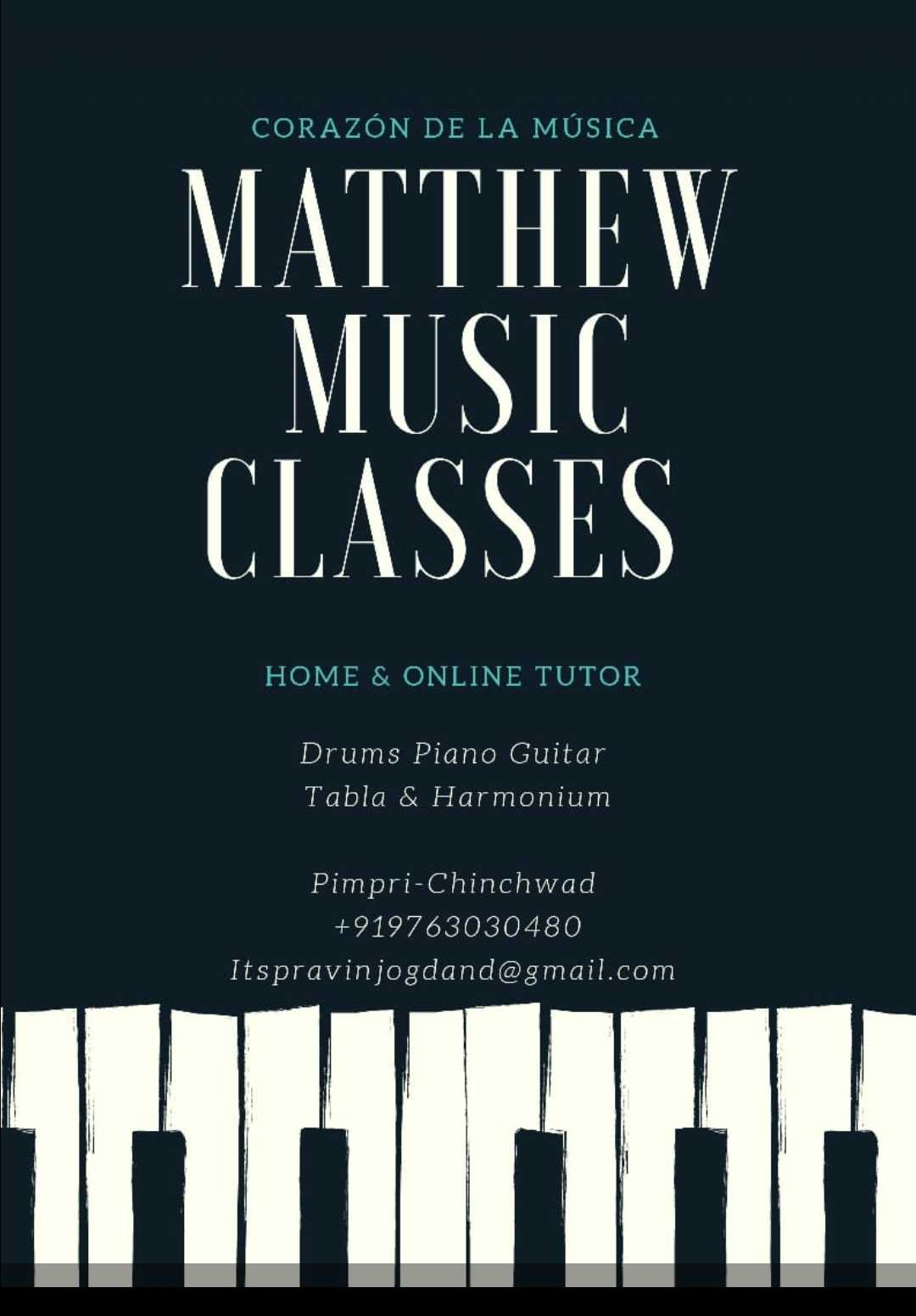 Matthew Music Classes in PimpriChinchwad, Pimpri Chinchwad 411044