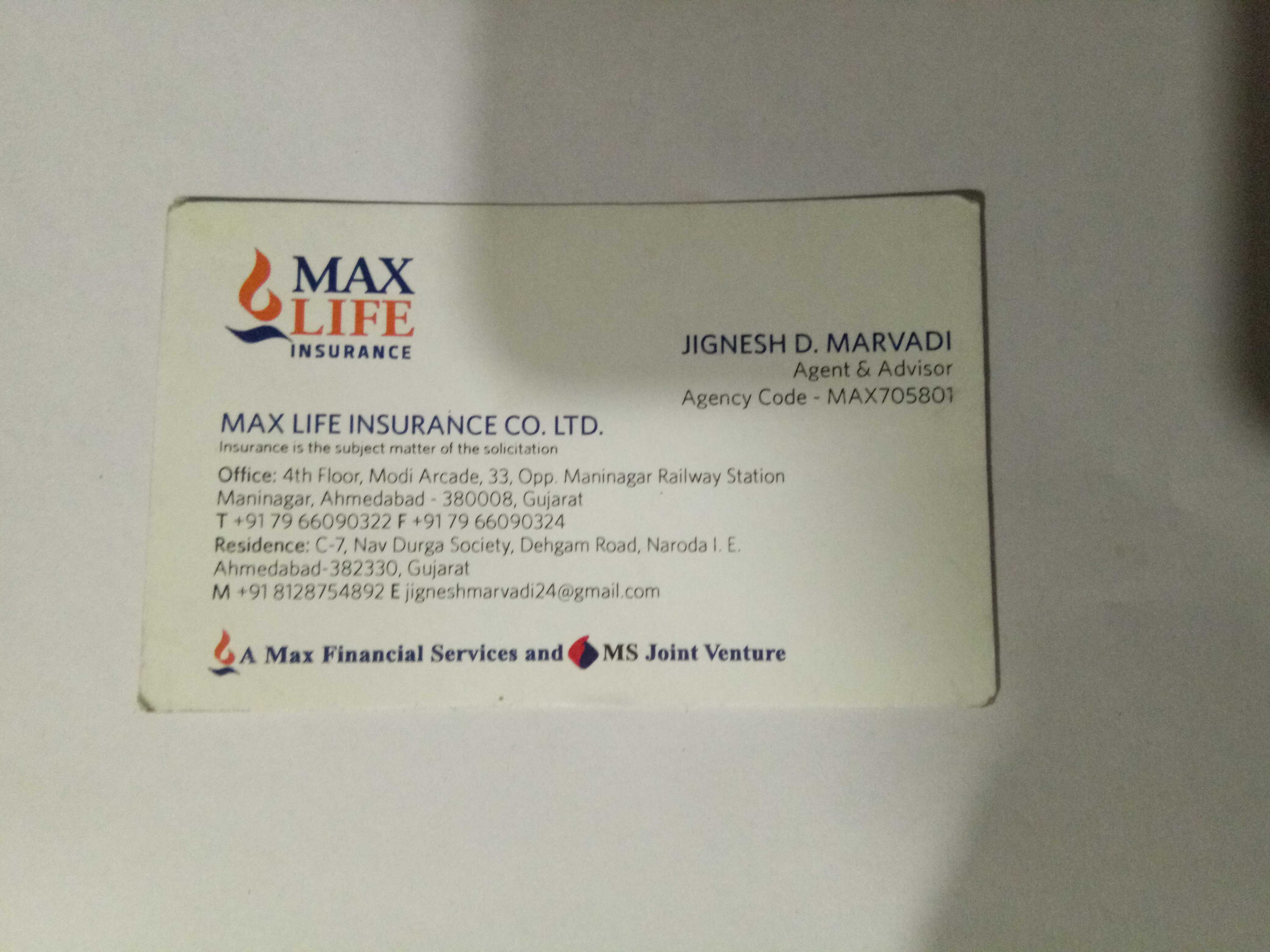 Max Life Insurance Agent Near Me