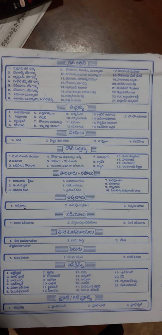 Caterers in Vijayawada - P Venkata Reddy