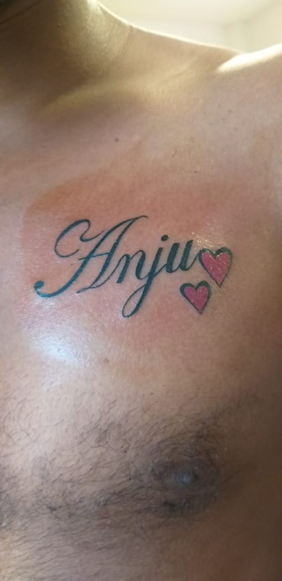 Anju name tattoo  Instagram