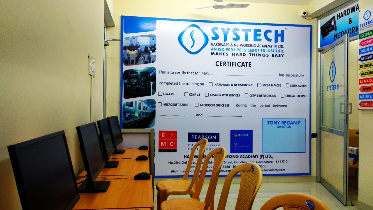 Systech Hardware & Networking Academy Pvt. Ltd. in Gandhipuram