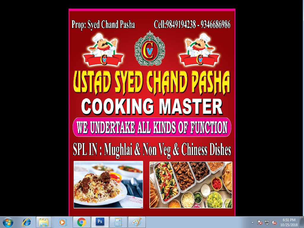 Catering in Hyderabad - Ustad Syed Chand Pasha