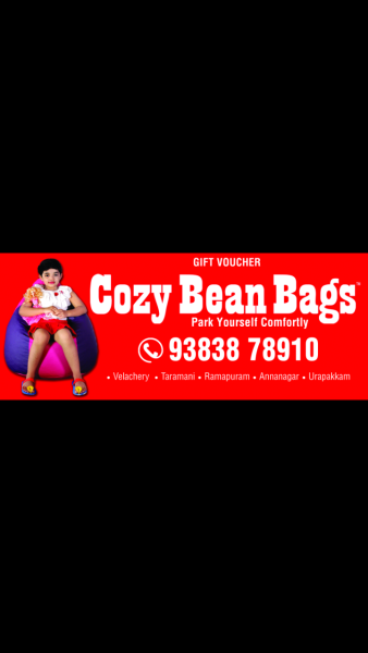 Dual Colour Bean Bag  Chocolate Brown and Tan Brown  Cozy Bean Bags
