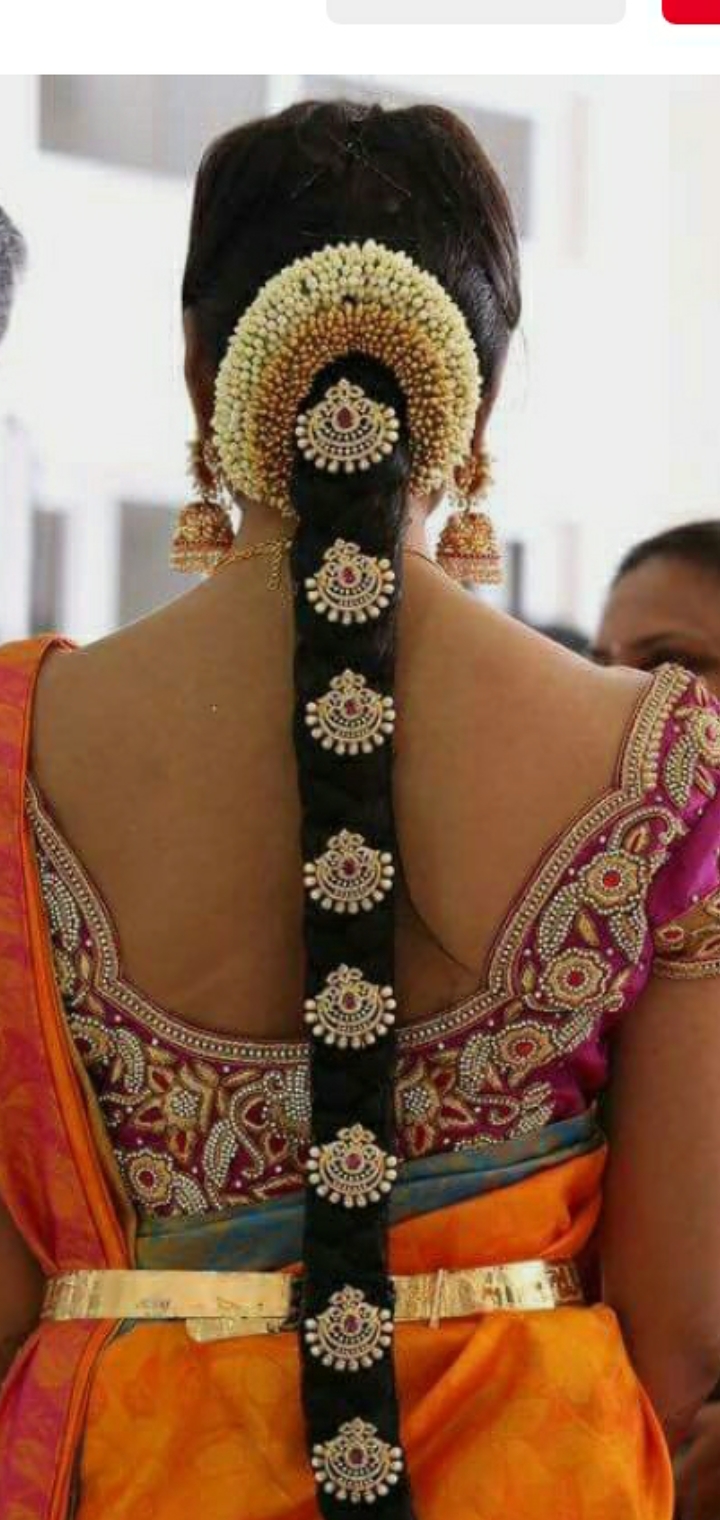 30 Poo Jadai Alangaram Designs for Wedding and Seemantham  South Indian  Bride  Wedlockindiacom