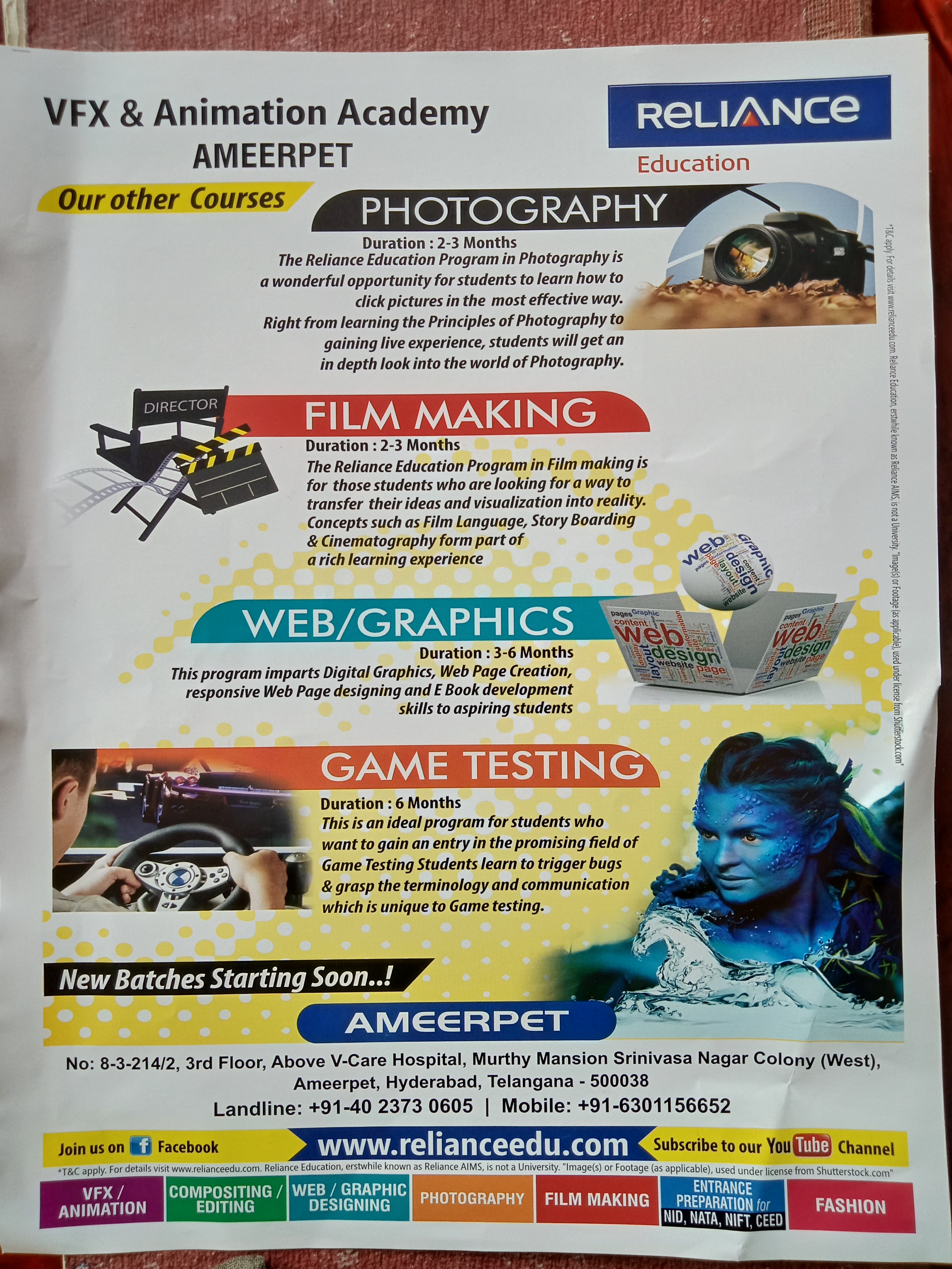 Reliance Education VFX Animation Academy in Ameerpet, Hyderabad-500016 |  Sulekha Hyderabad
