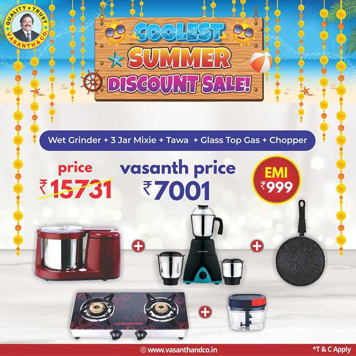 vasanth and co ac offers emi options