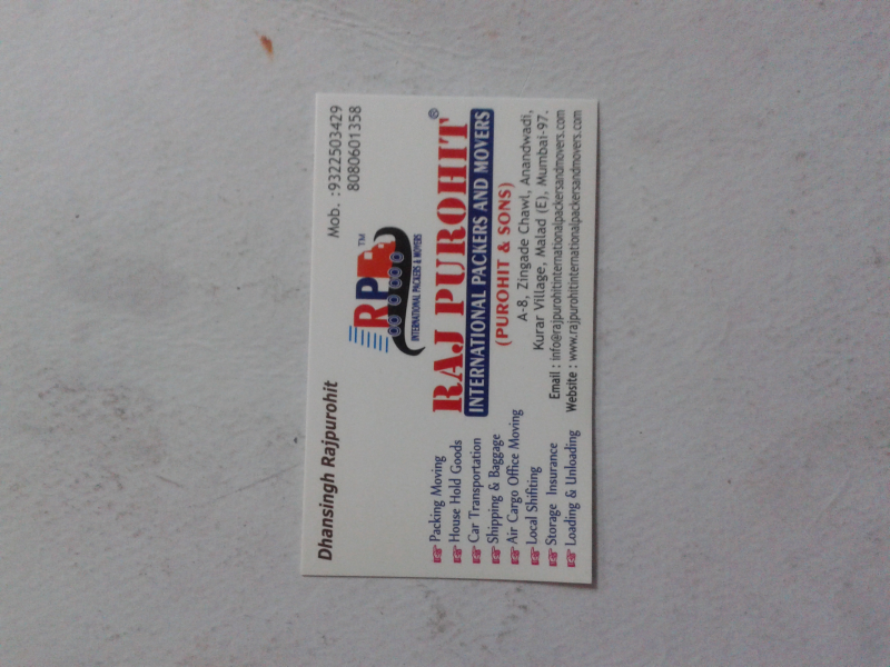 Packers And Movers - Raj Purohit International Packers & Movers