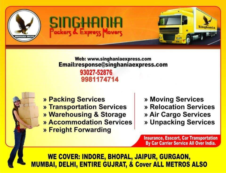 Shifting Service - A Singhania Packers & Express Movers