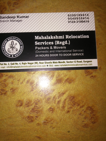Shifting Service - Mahalakshmi Relocation Services