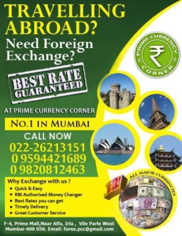 Prime Currency Corner Forex Pvt Ltd In Vile Parle West Mumbai - 