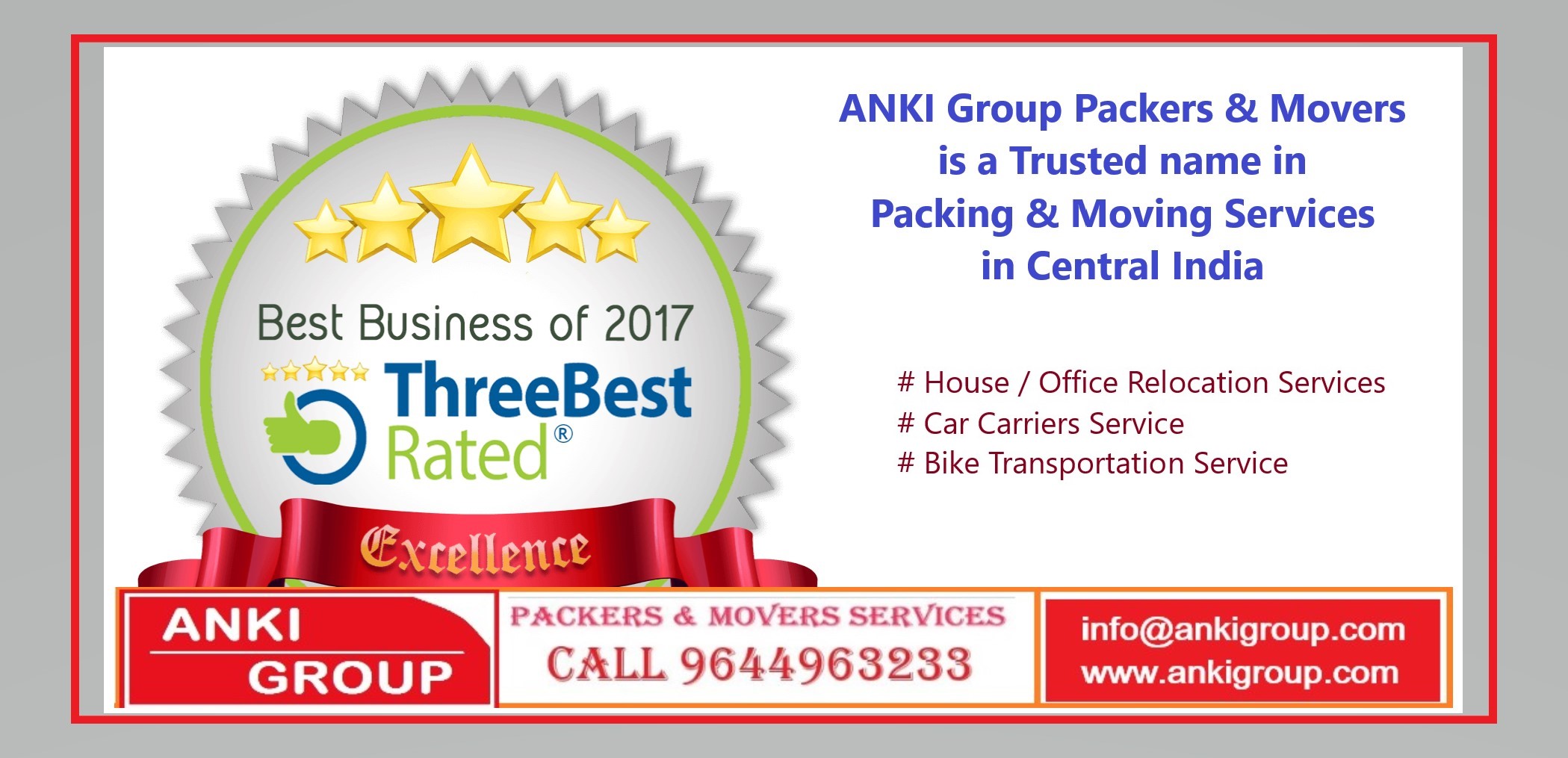 Relocation Service - ANKI GROUP TRANSPORT PACKERS AND MOVERS