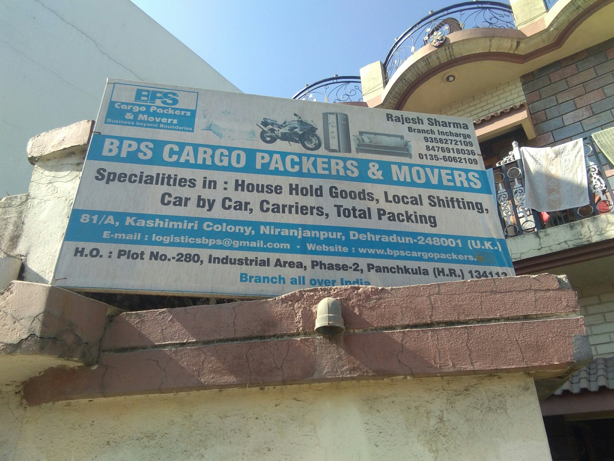 Shifting Service - BPS Cargo Packers & Movers