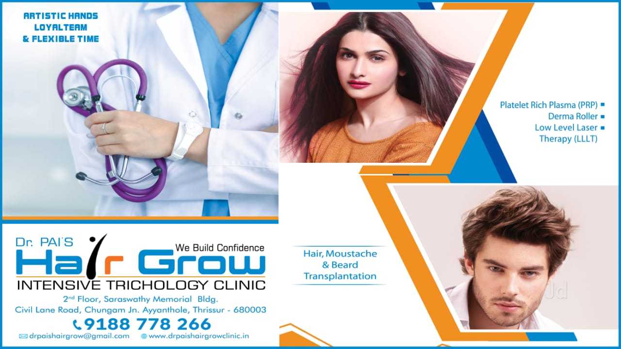 Dr PAI'S Hair Grow Clinic in Ayyanthole, Thrissur-680003 | Sulekha Thrissur