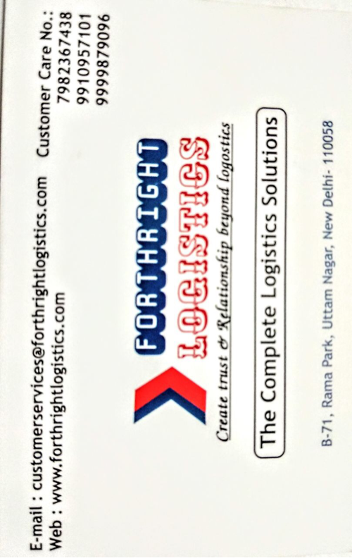 Relocation Service - Forthright Logistics