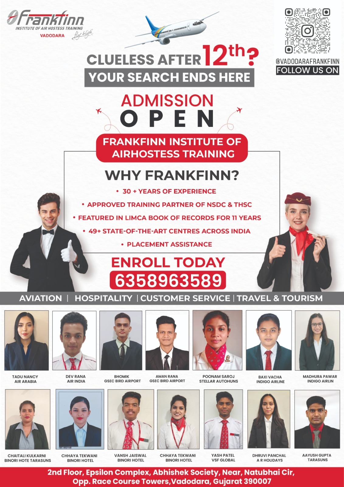 Frankfinn Institute Of Air Hostess Training Alkapuri Vadodara