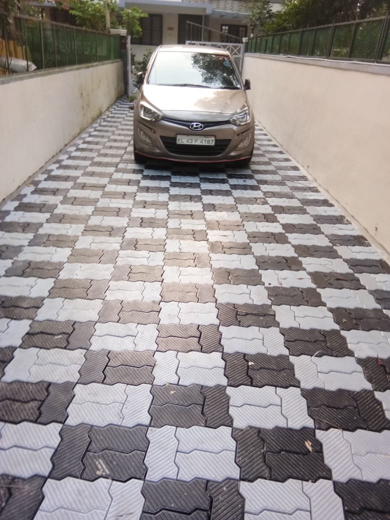 Interlocking paving tiles manufacturing in Kodungallur Shornur Road