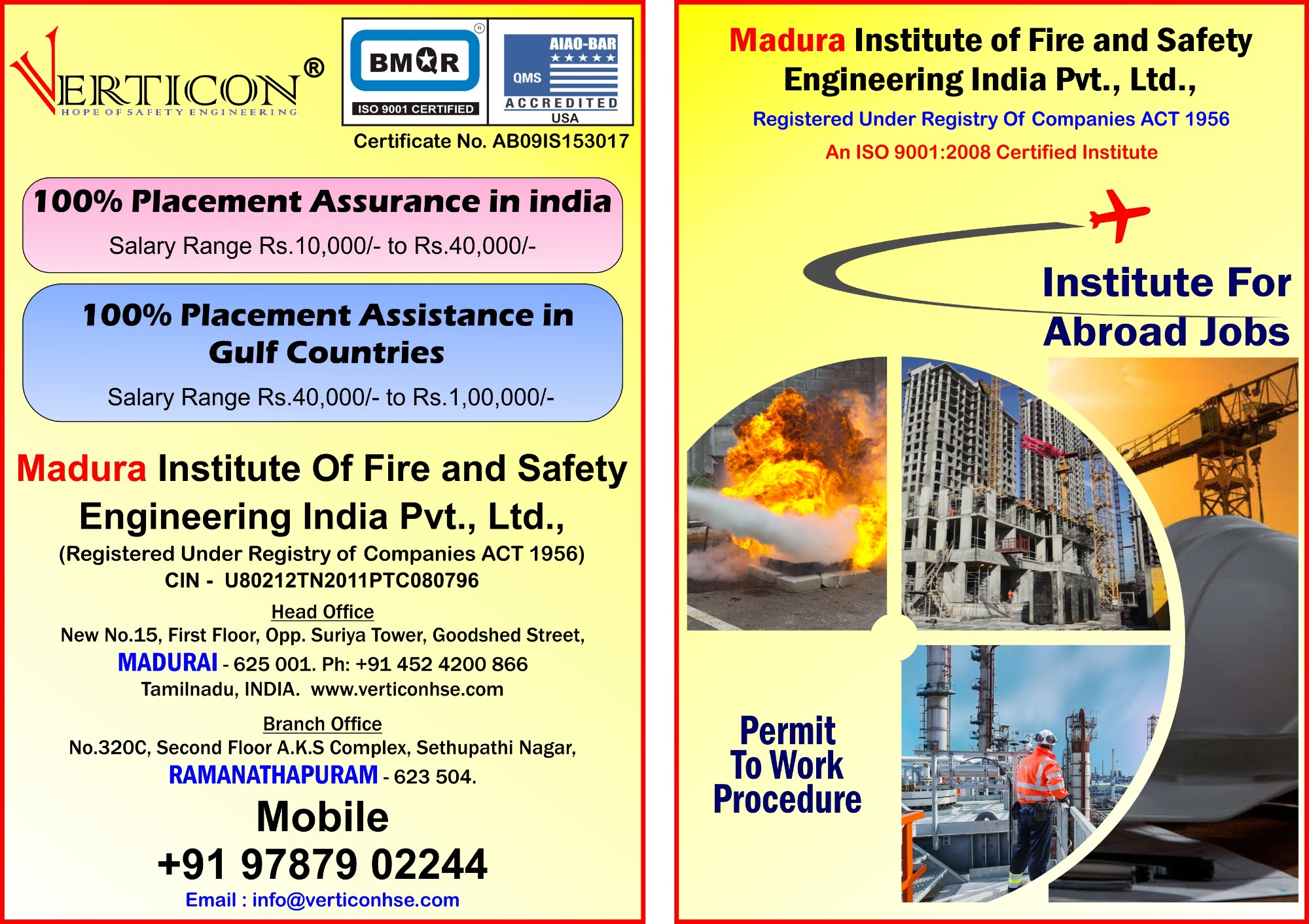 Madura Institute Of Fire Safety Engineering India Pvt Ltd In - 