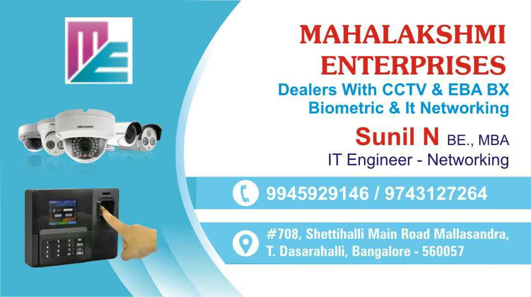 Mahalakshmi Enterprises in T. Dasarahalli, Bangalore560057 Sulekha