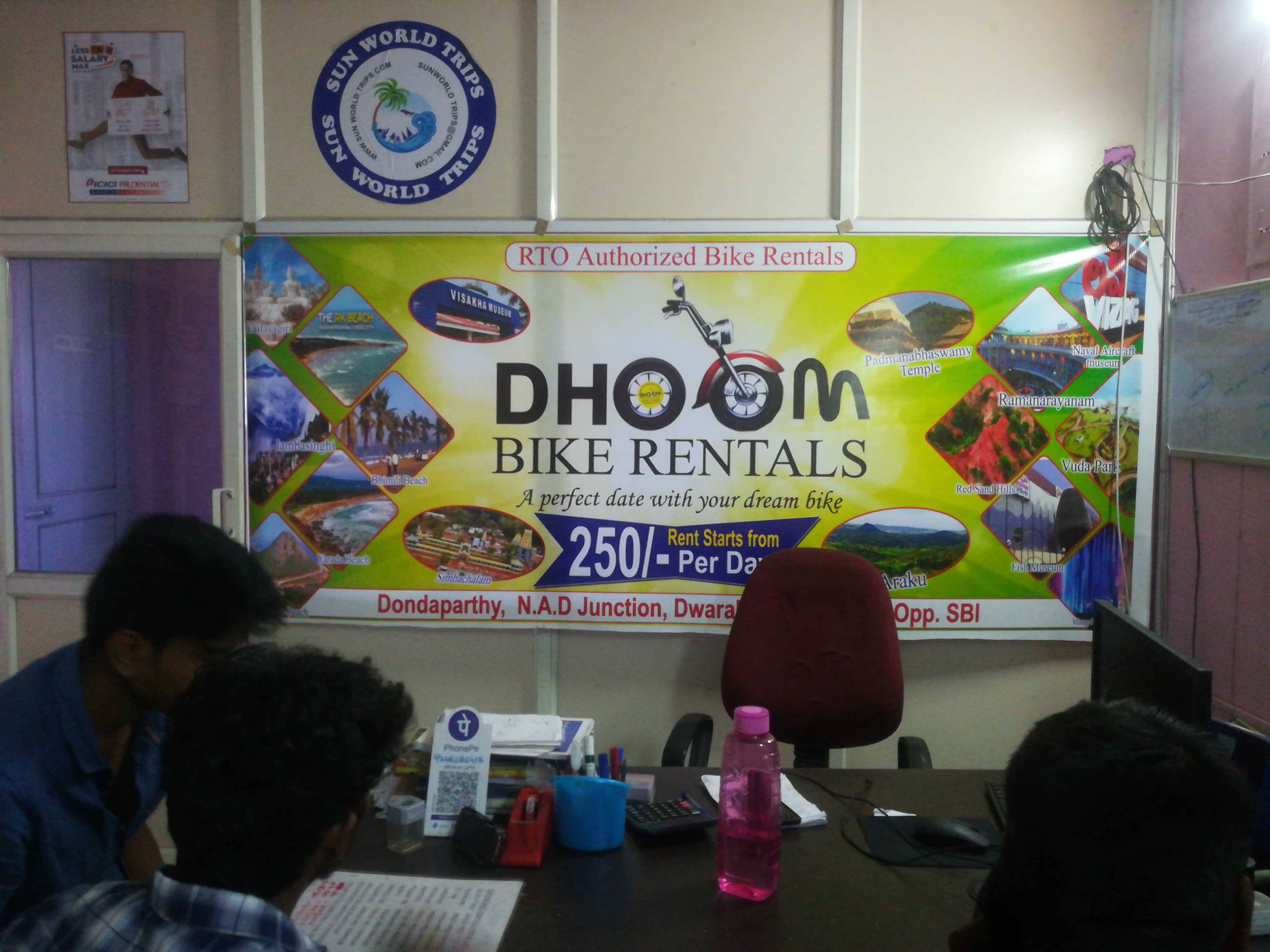 dhoom bike rentals