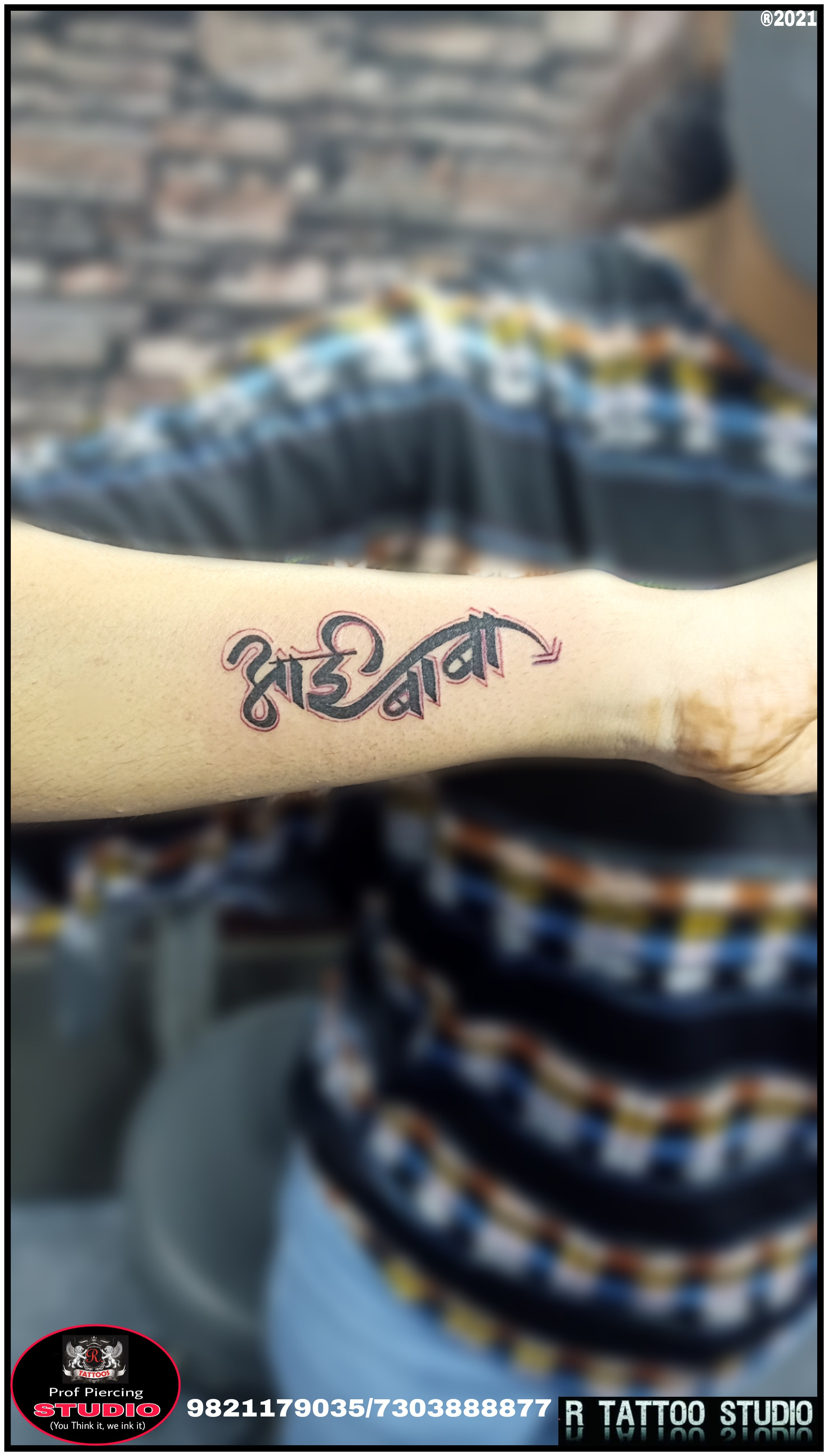 आई बब टट  aai baba tattoo in different styles  tattoo of mom dad in  marathi language  YouTube