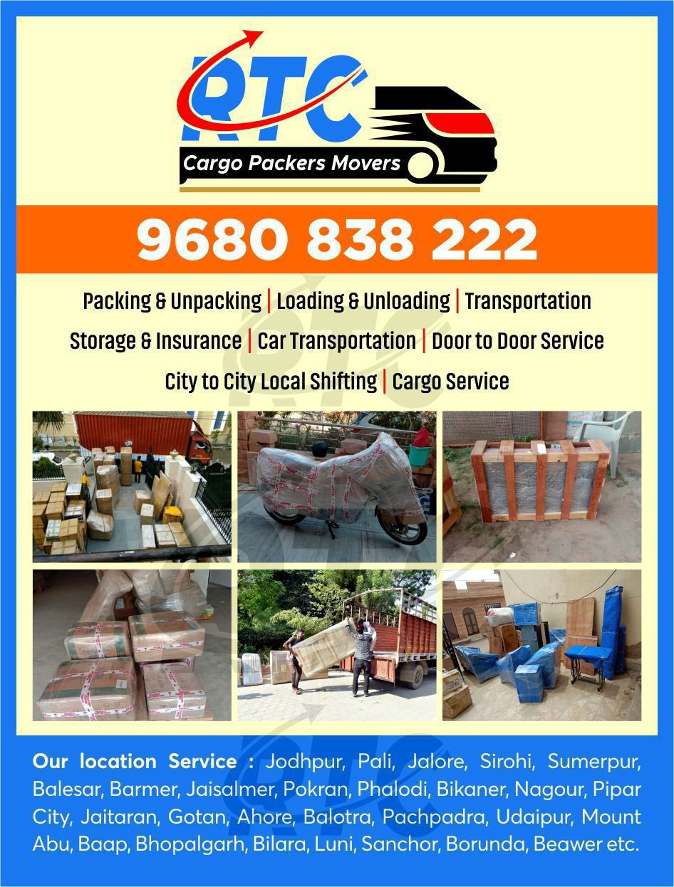 Shifting Service - RTC Cargo Transport Packers Movers