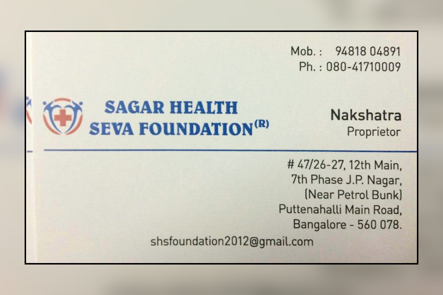 Sagar Health Seva Foundation R in JP Nagar, Bangalore560078 Sulekha Bangalore