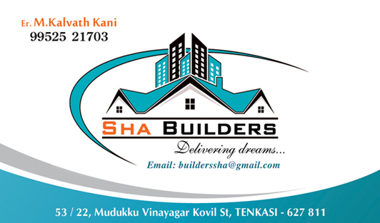 Sha Builders in Kadayanallur Tenkasi, Tenkasi-627811 | Sulekha Tenkasi