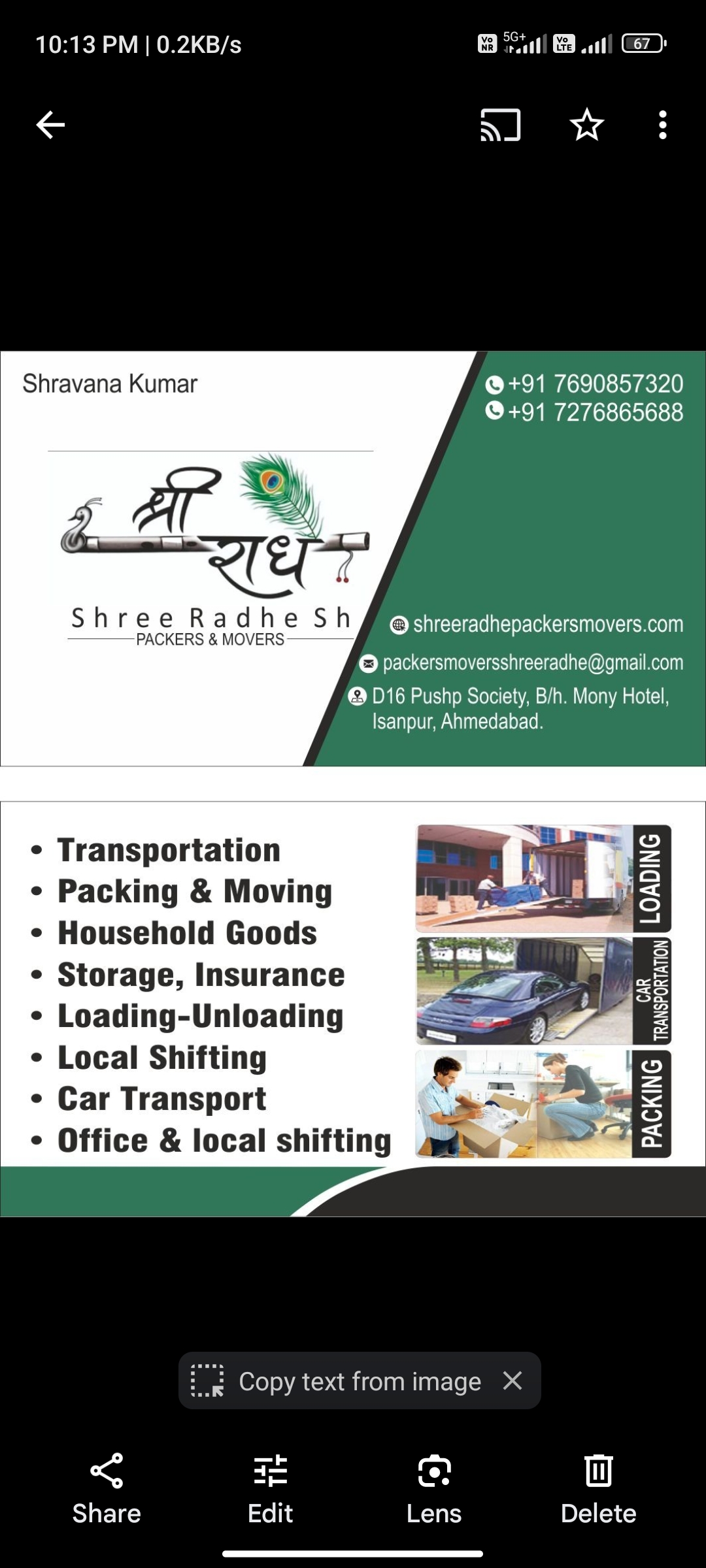 Packers And Movers - Shree Radhe Packers And Movers