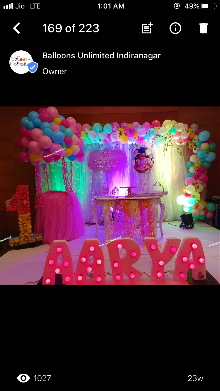 Signatureventz Balloons Unlimited in Indira Nagar, Bangalore560038