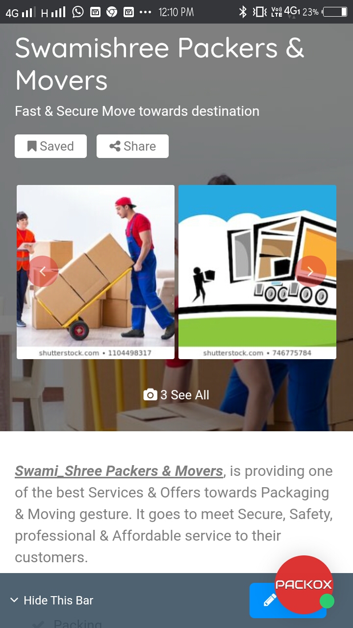 Packers And Movers - Swamishree Packers and Movers