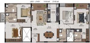 4 BHK Flat for Sale in Medavakkam