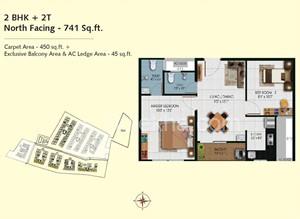2 BHK High Rise Apartment for Sale in Padur