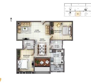 2 BHK Flat for Sale in Saligramam