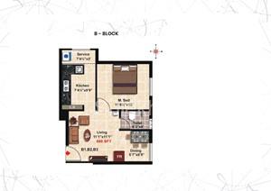 1 BHK Flat for Sale in Perungudi